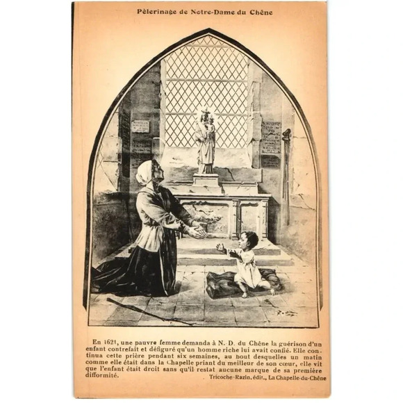 American Vintage Other - Pèlerinage De Notre-Dame Du Chêne Pilgrimage of Our Lady of the Oak Postcard